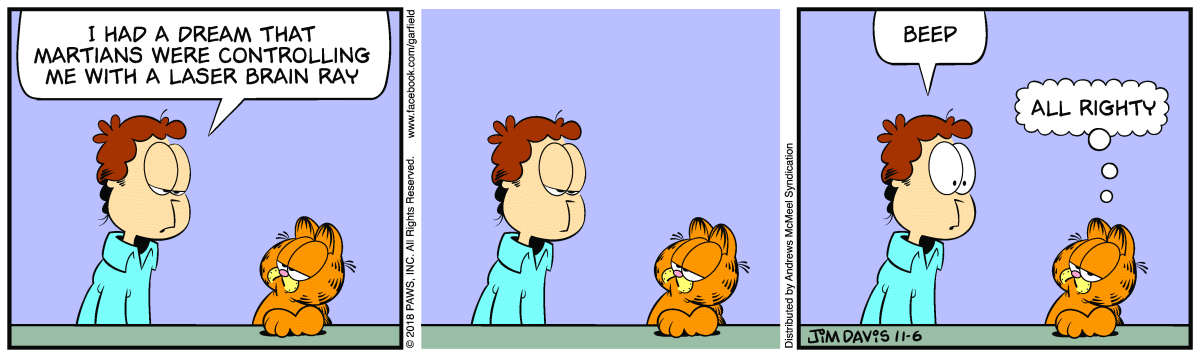 Garfield, November 6, 2018
