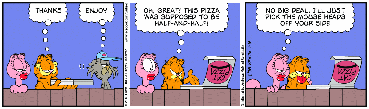 Garfield, November 9, 2018
