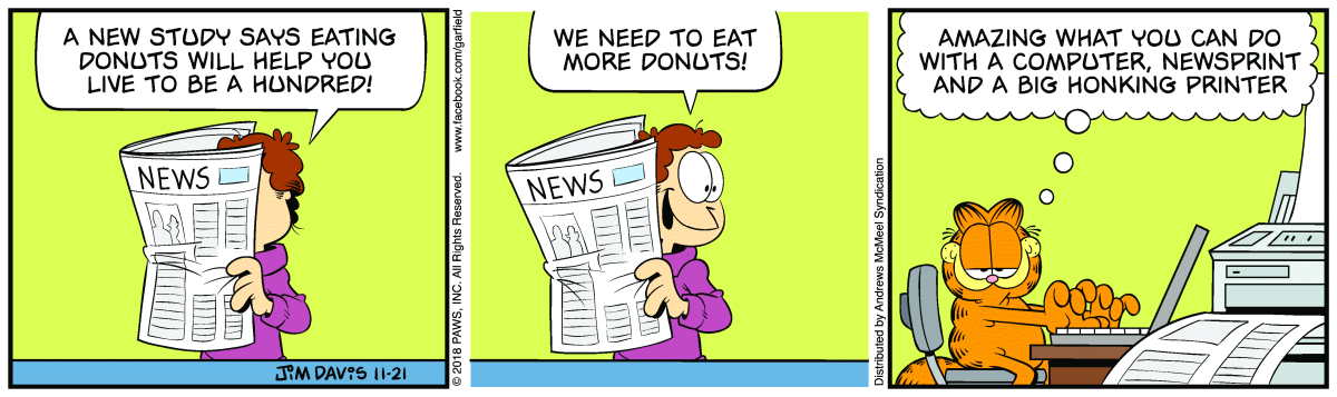 Garfield, November 21, 2018