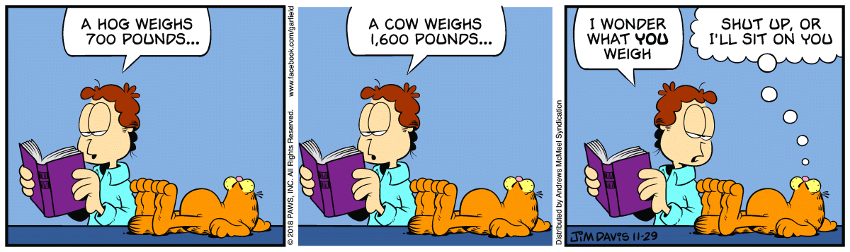 Garfield, November 29, 2018