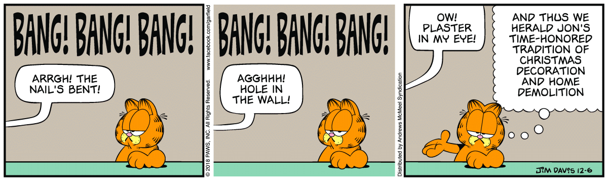 Garfield, December 6, 2018