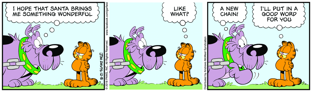 Garfield, December 8, 2018