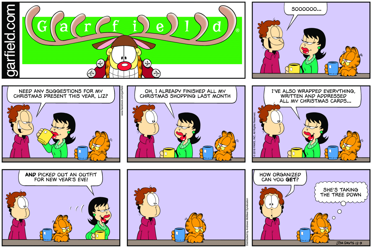 Garfield, December 9, 2018