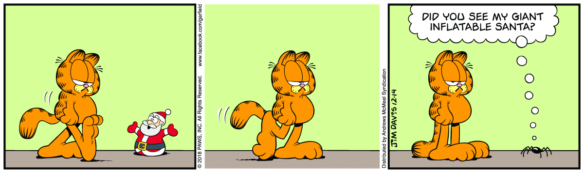 Garfield comic strip for Friday, December 14, 2018
