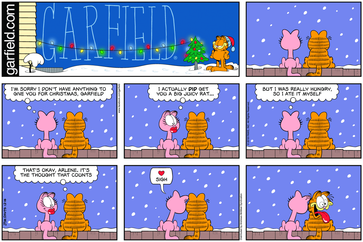 Garfield, December 16, 2018