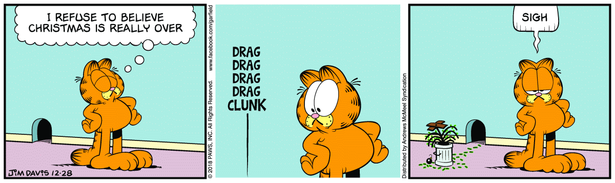 Garfield, December 28, 2018