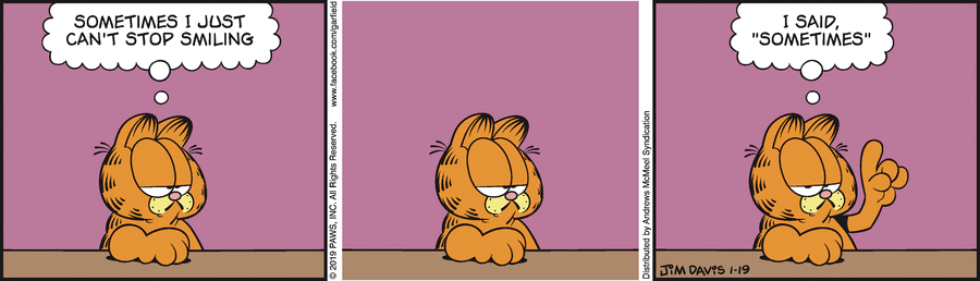 Garfield, January 19, 2019