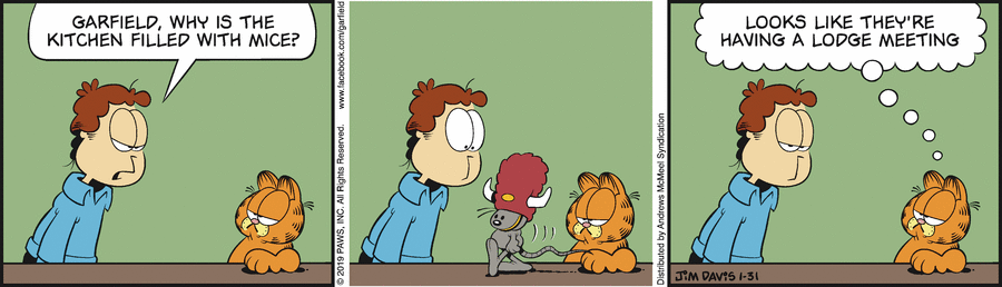 Garfield, January 31, 2019