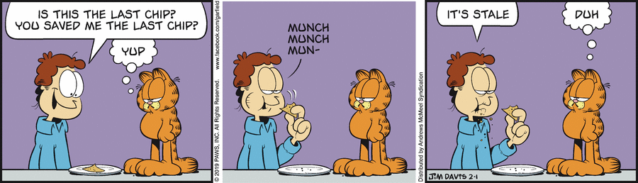 Garfield, February 1, 2019