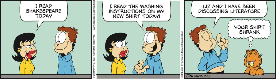 Garfield, February 8, 2019
