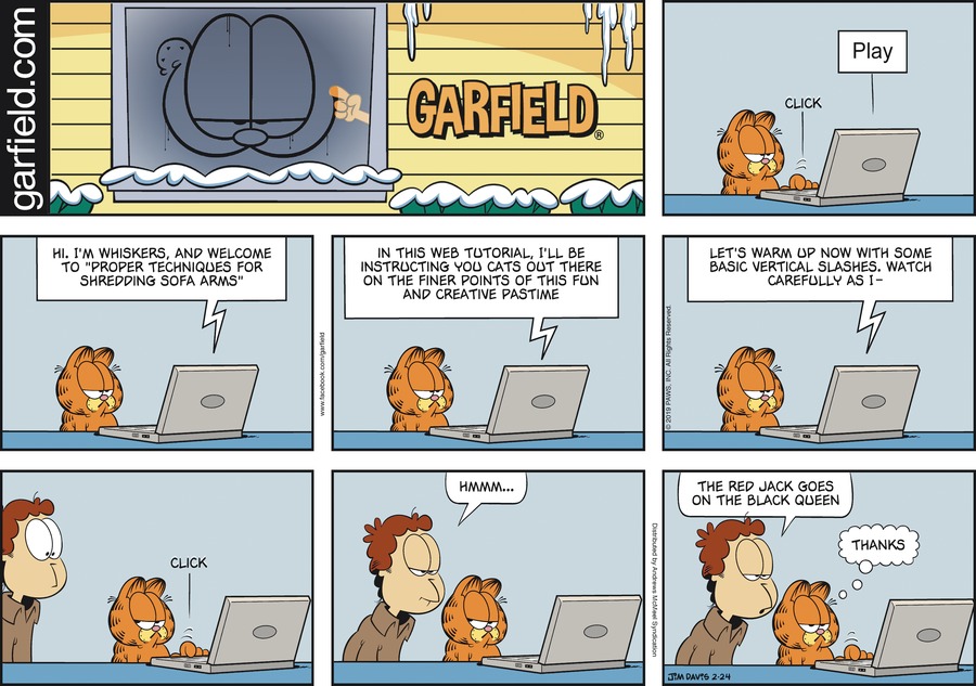Garfield, February 24, 2019