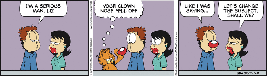 Garfield, March 8, 2019