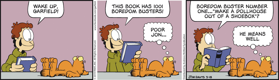 Garfield, March 18, 2019