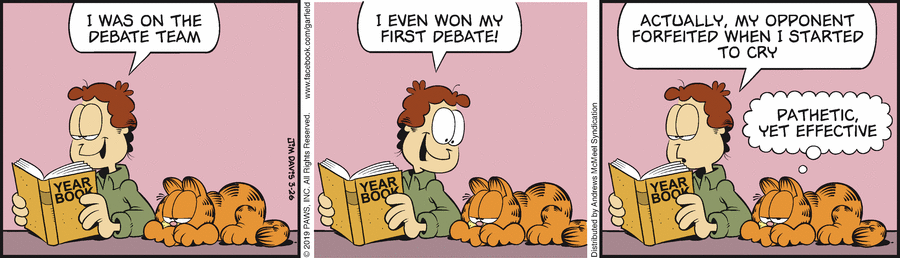 Garfield comic strip for Tuesday, March 26, 2019