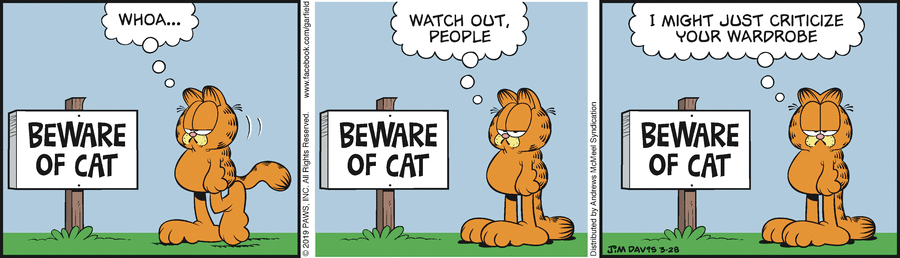 Garfield, March 28, 2019