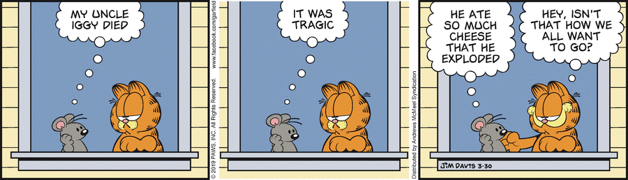 Garfield, March 30, 2019