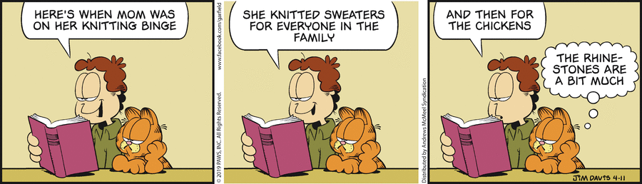 Garfield, April 11, 2019