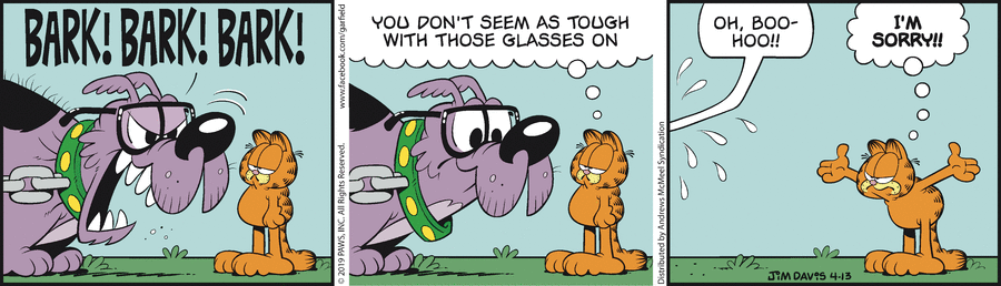 Garfield, April 13, 2019