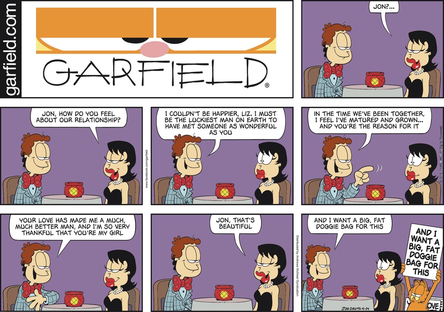 Garfield, April 14, 2019