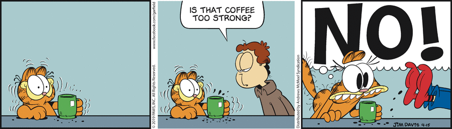 Garfield, April 15, 2019