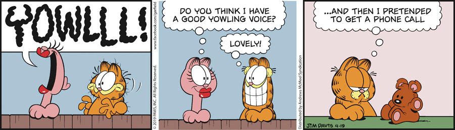 Garfield, April 19, 2019