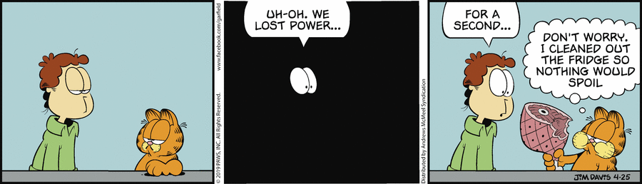 Garfield comic strip for Thursday, April 25, 2019