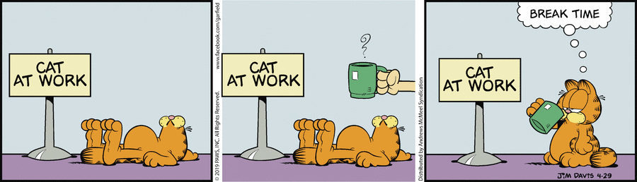 Garfield, April 29, 2019