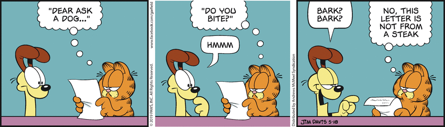 Garfield, May 18, 2019