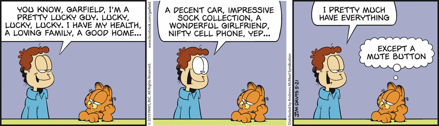 Garfield, May 21, 2019