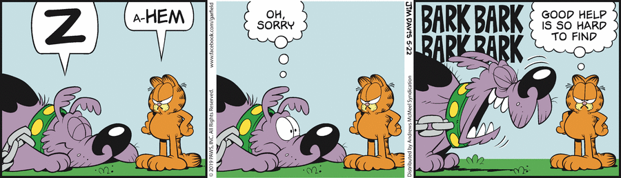 Garfield, May 22, 2019