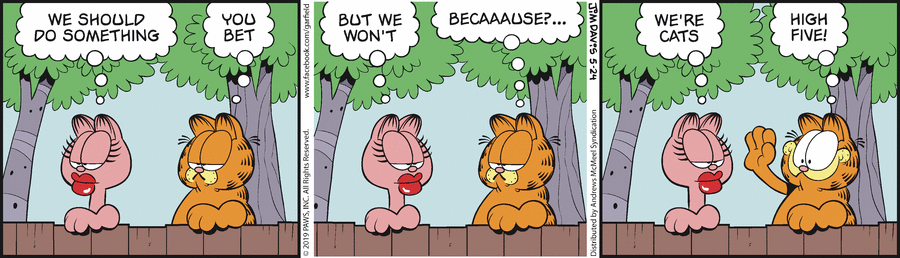 Garfield, May 24, 2019