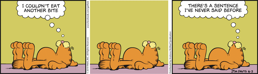 Garfield, June 3, 2019