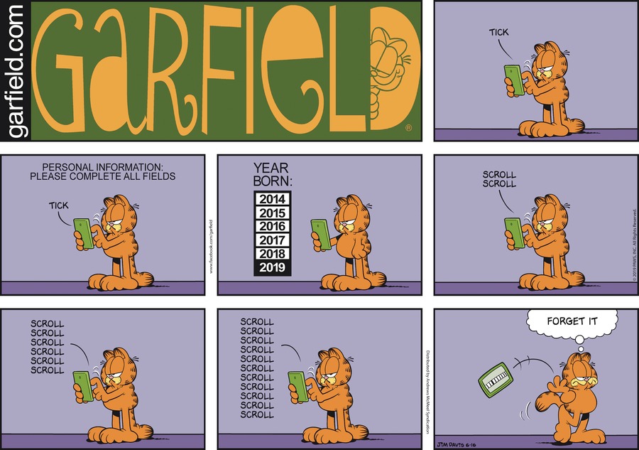 Garfield, June 16, 2019