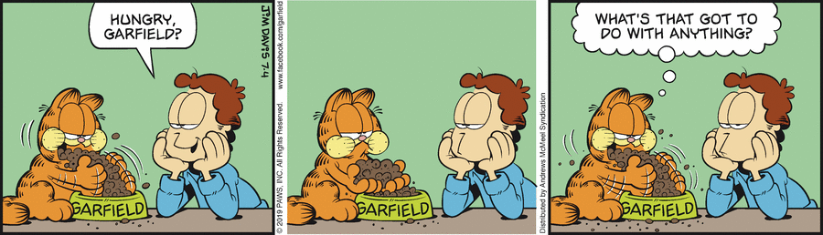 Garfield, July 4, 2019