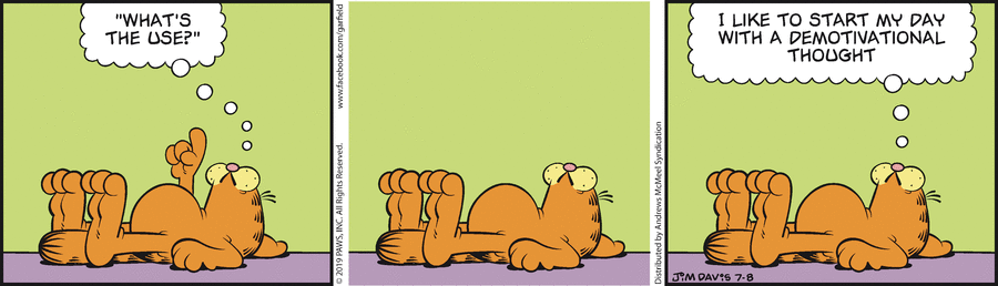 Garfield, July 8, 2019