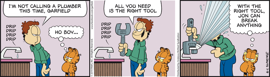 Garfield, July 9, 2019