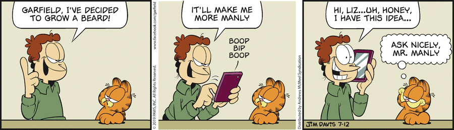 Garfield, July 12, 2019