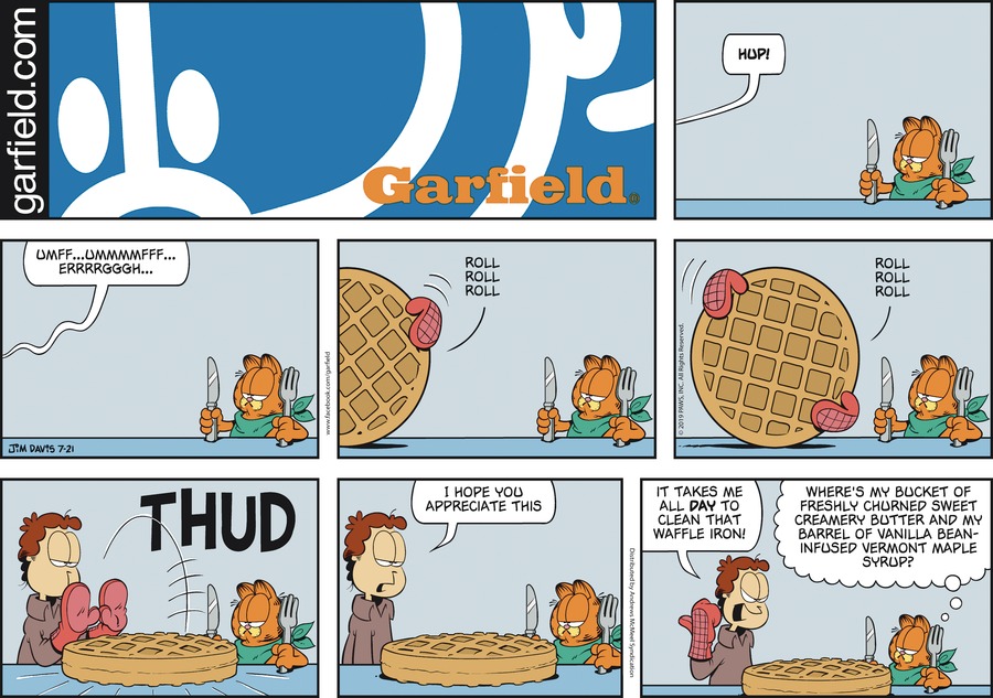 Garfield, July 21, 2019