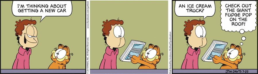 Garfield, July 25, 2019