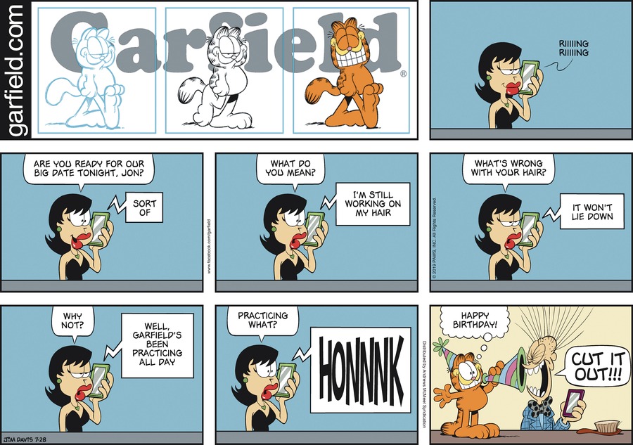 Garfield, July 28, 2019