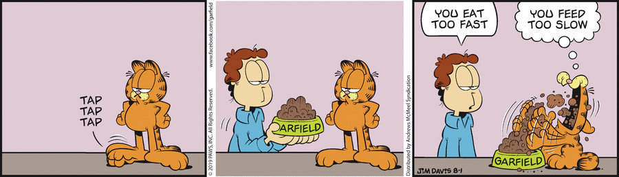 Garfield, August 1, 2019