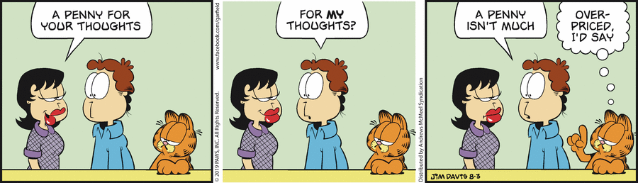 Garfield, August 3, 2019