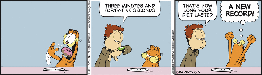 Garfield, August 5, 2019