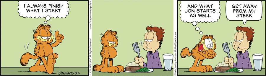 Garfield, August 6, 2019