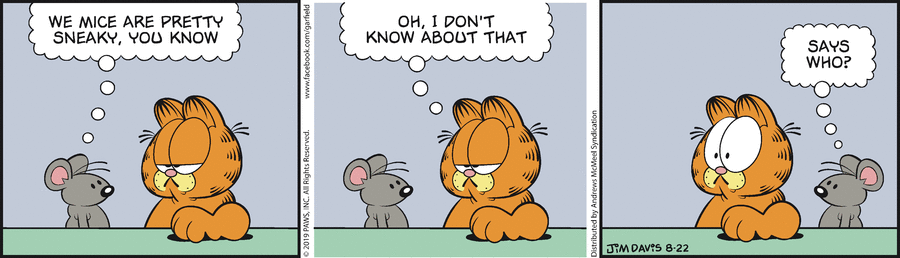 Garfield, August 22, 2019