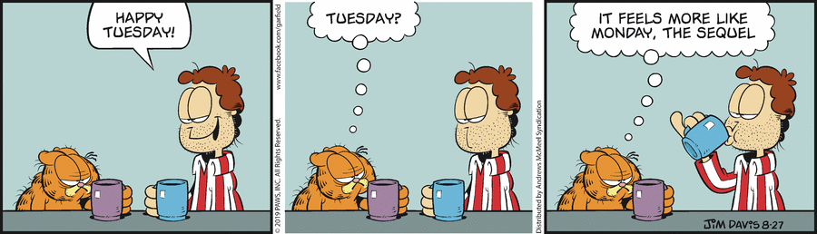 Garfield, August 27, 2019
