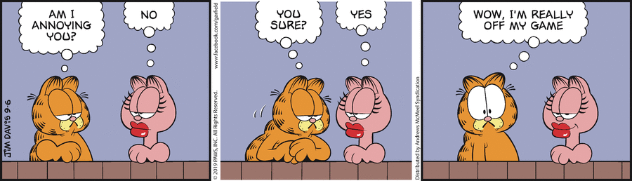 Garfield, September 6, 2019