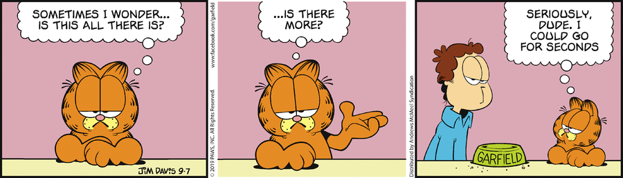 Garfield, September 7, 2019