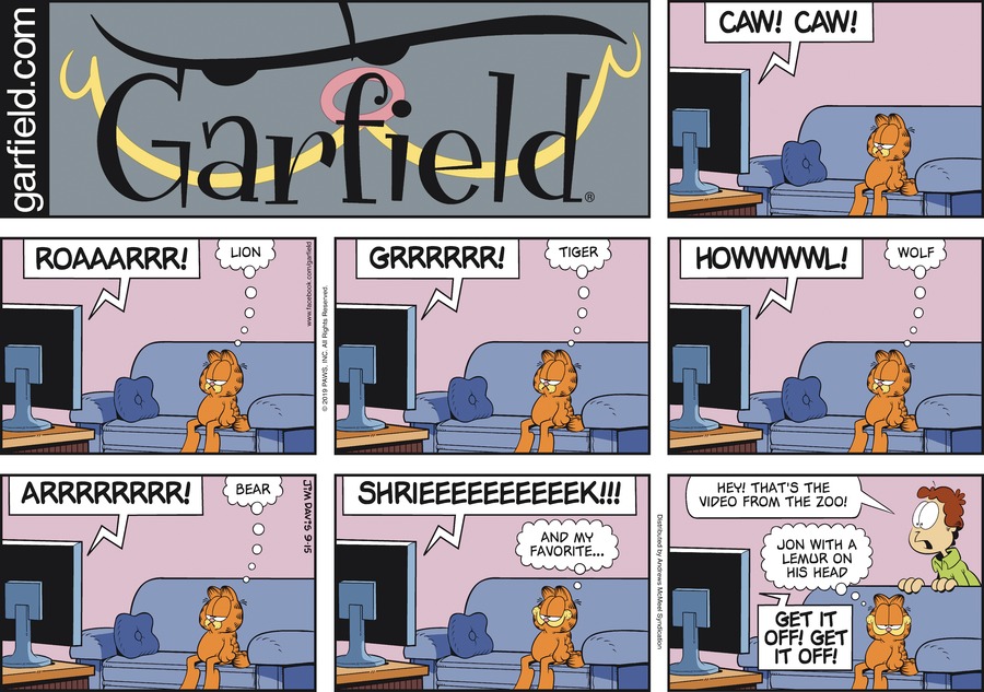 Garfield, September 15, 2019