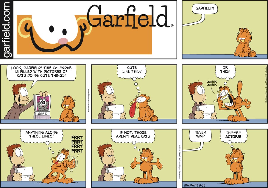 Garfield, September 22, 2019
